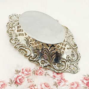 Outstanding Victorian Silver Bon Bon Dish ~ Chester 1901